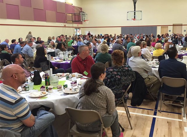More than 200 community members filled the Fairfield gym for the BEF’s Breakfast at Bethel. They contributed $22,000 to the BEF.